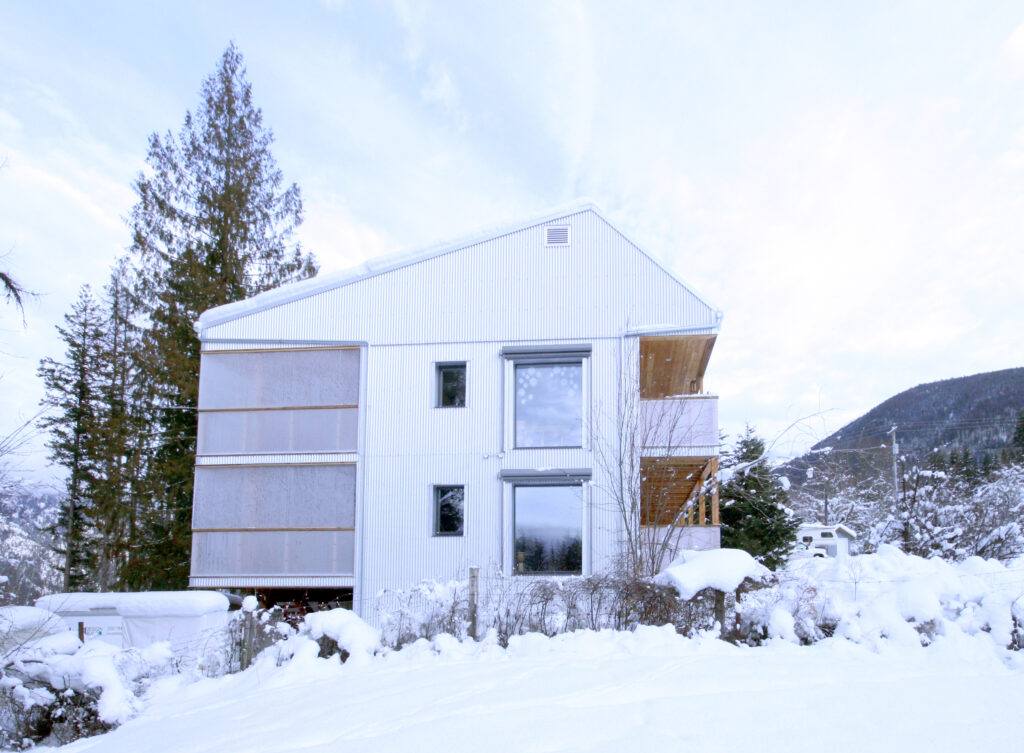 Triplex, First multifamily certified passive house in Canada; Project Team: Cover Architectural Collective; Photo Credit: Lukas Armstrong. 3 units; Triplex; 1 blg