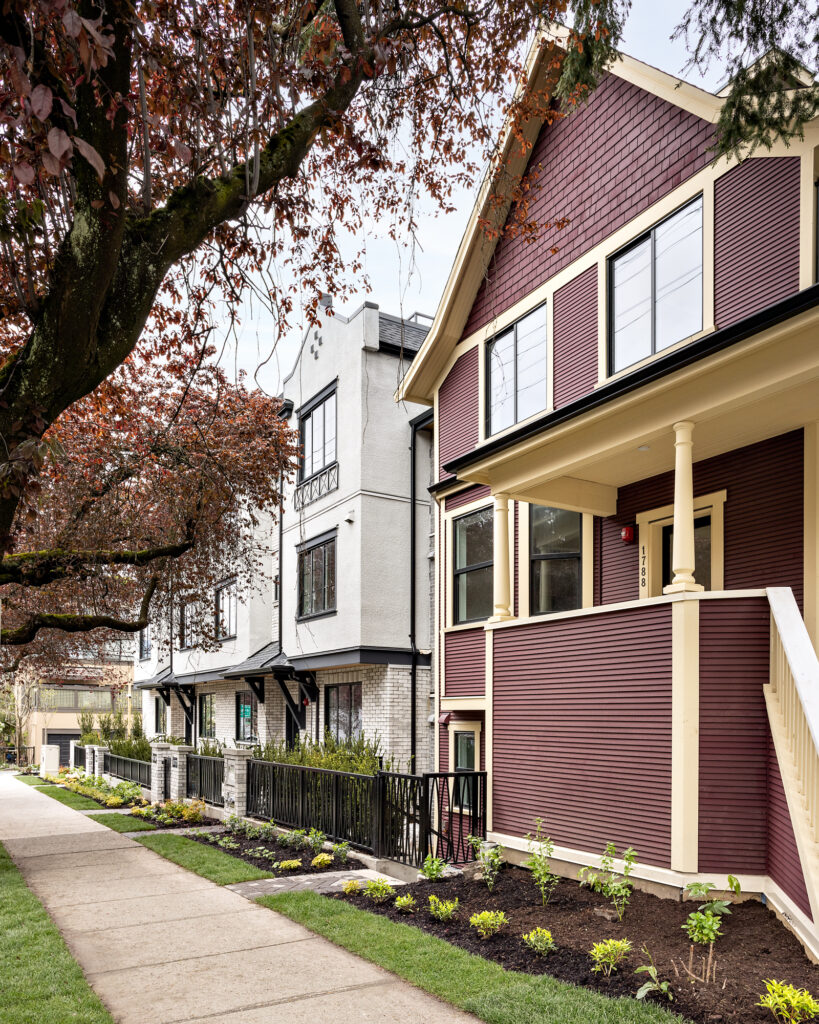 Multi-family conversion dwelling, character house and infill architecture; Project Team: Formwerks; Photo Credit: Formwerks. 6 units; 1 blg; Townhomes