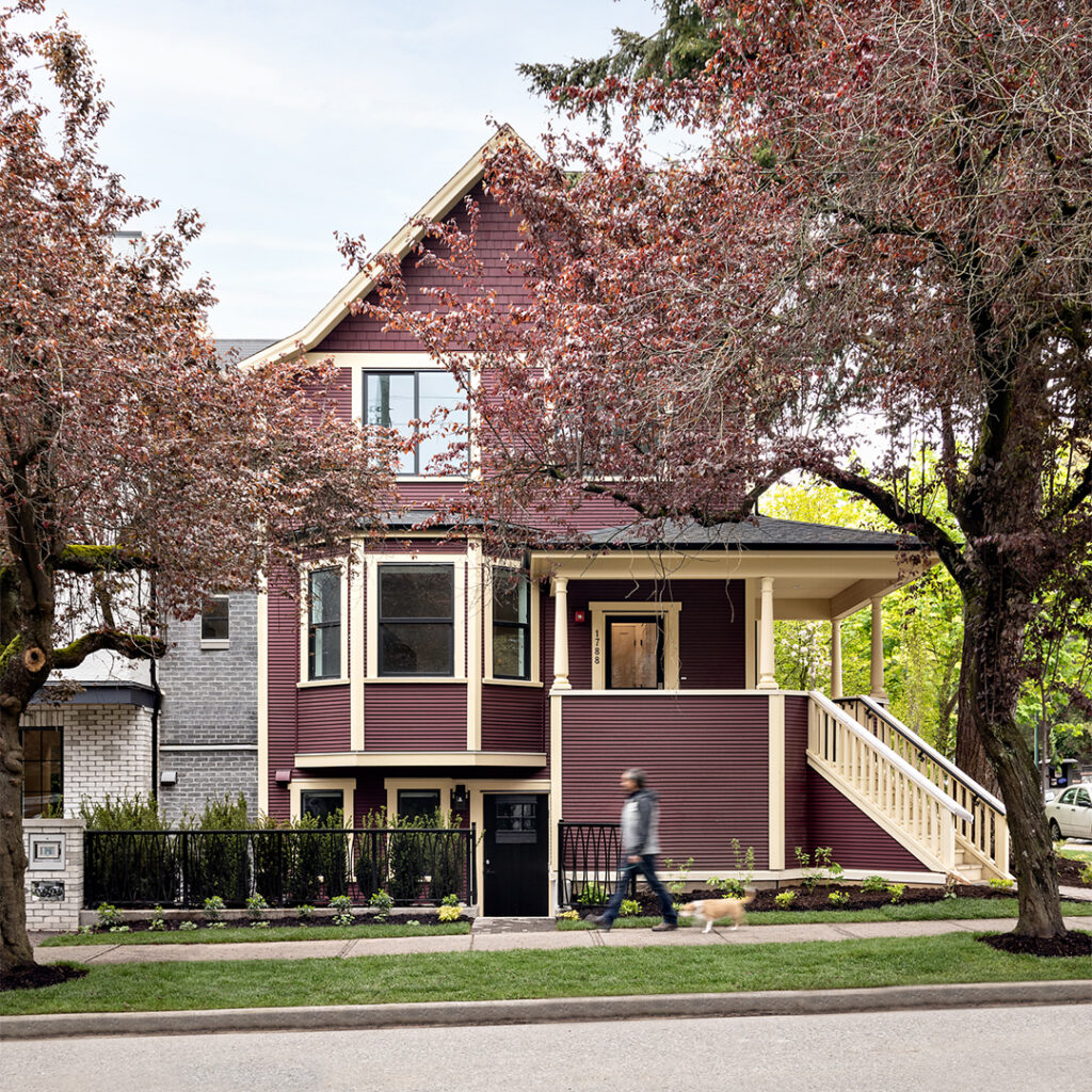 Multi-family conversion dwelling, character house and infill architecture; Project Team: Formwerks; Photo Credit: Formwerks. 6 units; 1 blg; Townhomes