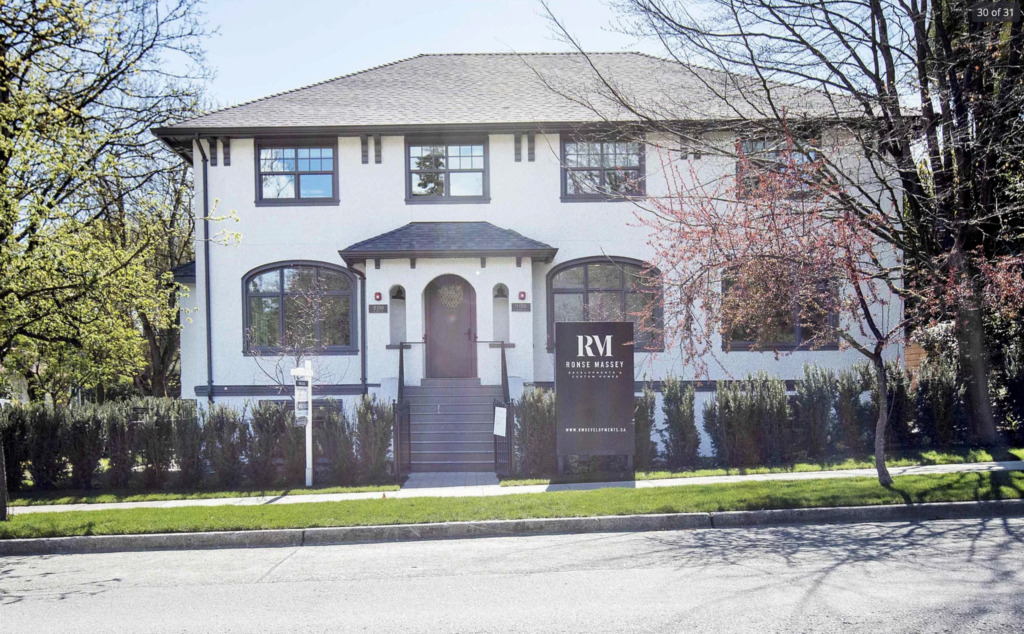 Main house renovated into 4 units (3 above grade, 1 bsmt), built additional 2-dwelling infill unit on rear of property; Project Team: Formwerks, Ronse Massey Developments; Photo Credit: Formwerks. 6 units; 2 blg; Fourplex, Duplex